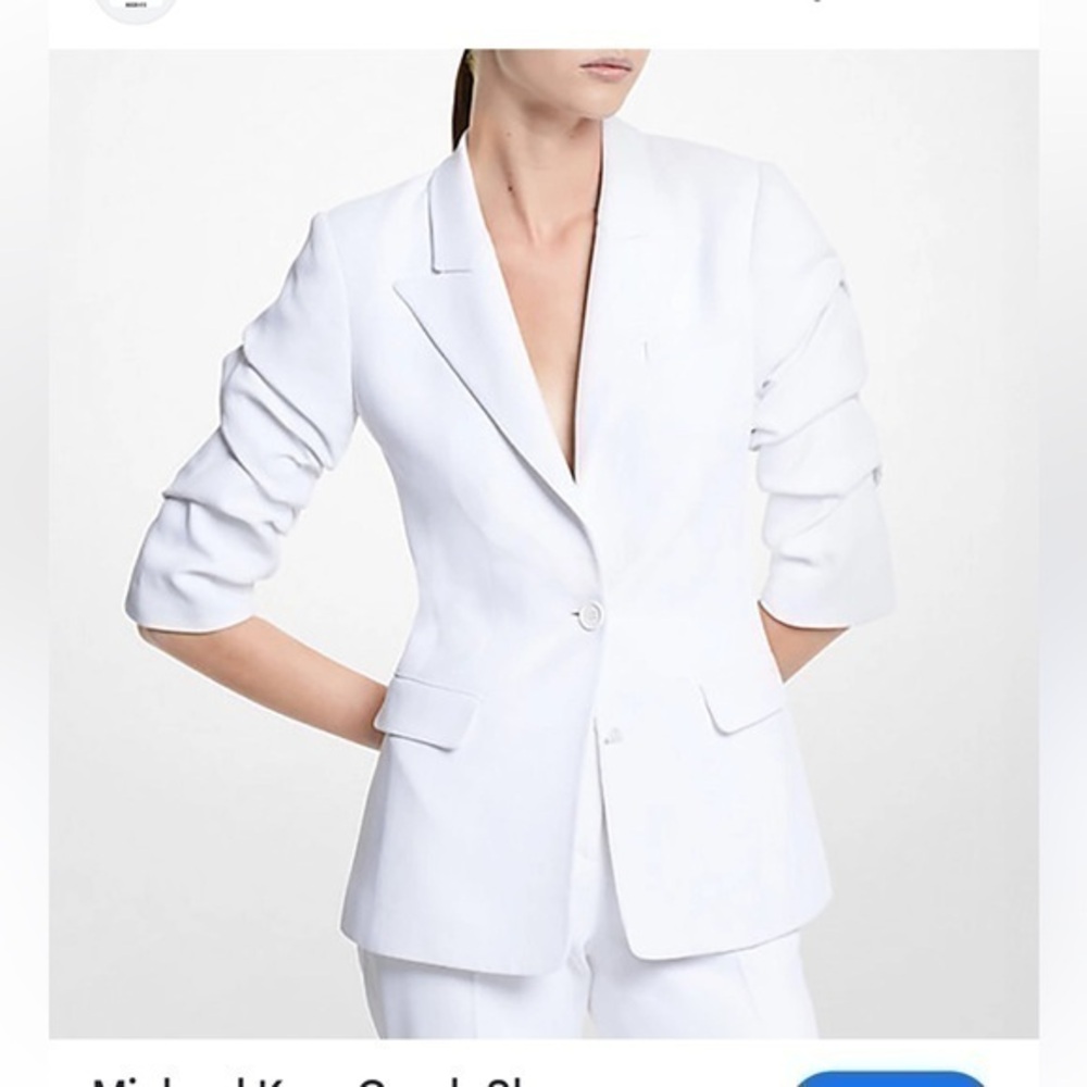 New Sirens | White Fitted Blazer